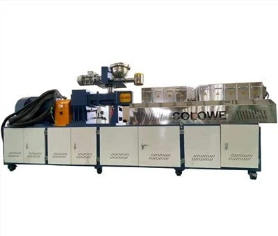 PP PE với 80 phần trăm Máy đùn hỗn hợp trục vít đôi chất độn cao Caco3