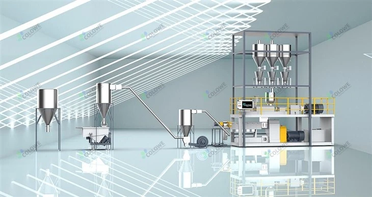Hệ thống tạo hạt sợi làm mát bằng nước